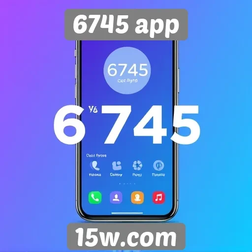 Interface do 6745 app é fácil de usar e acessível