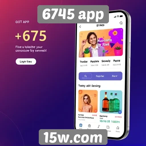 Inovação no design do site 6745 app